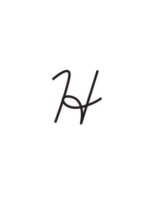 how do you write h in cursive